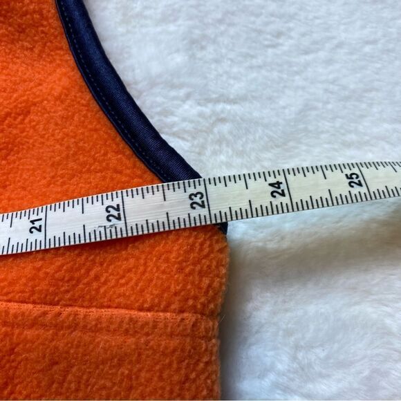 Timberland Orange Fleece Front Zip Vest Vintage Size Medium - Picture 10 of 11